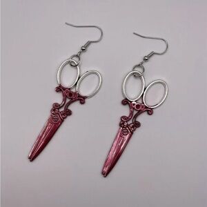 Bloody Blades Scissor Earrings